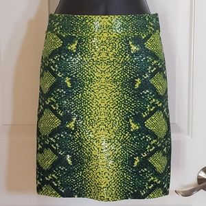 BCBG MAXAZRIA Snake Print Skirt  NWT